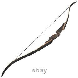 60 Takedown Recurve Bow Wooden 25-60lbs Arrow Rest Archery Hunting Target