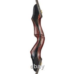 60 Takedown Recurve Bow Wooden Riser American Hunting For Left & Right Hand