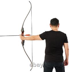 60 Takedown Wood Recurve Bow and Arrow Set Archery Traditional American Hunting