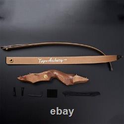 60'' Wooden Archery Recurve Bow for Right Hand Adult Target Hunting 30-50lbs