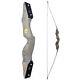 60archery Takedown Recurve Bow 25-50lbs Longbow Target Right Hand Hunting Shoot