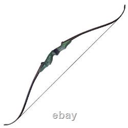60in 45lbs Archery Takedown Laminated Recurve Bow Adult Hunting Shooting RH