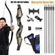 60in Takedown Recurve Bow Right Hand 30-50lbs Archery Hunting Bow & Arrow Target