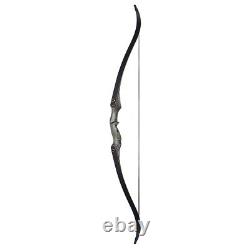 60in Takedown Recurve Bow Right Hand 30-50lbs Archery Hunting Bow & Arrow Target