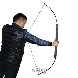 60lbs Folding Takedown Straight Bow Archery Hunting Longbow Fishing Shooting