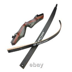 62 30-50lbs Recurve Bow Wooden Riser Archery Takedown American Hunting Bow