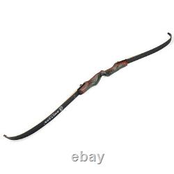 62 30-50lbs Recurve Bow Wooden Riser Archery Takedown American Hunting Bow