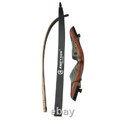 62 30-50lbs Recurve Bow Wooden Riser Archery Takedown American Hunting Bow