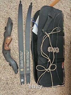 62 40lb draw Win&Win Black Wolf Recurve bow with Accessories