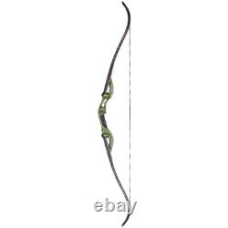 62'' Archery Recurve Bow 25-60lbs F Interface Takedown Bow Hunting Shooting RH