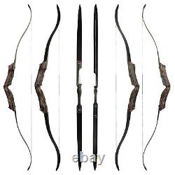 62''Archery Recurve Bow 30-60lbs Colorful Takedown CNC Maching Hunting Target RH