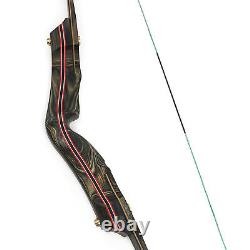 62''Archery Recurve Bow 30-60lbs Colorful Takedown CNC Maching Hunting Target RH