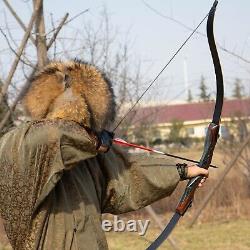 62'' Archery Recurve Bow 40-50lbs Wooden Takedown Hunting Bow Target Shooting