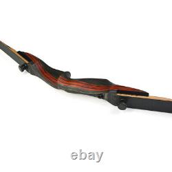 62 Archery Takedown Recurve Bow Arrow Rest 30-50lbs Wooden American Hunting