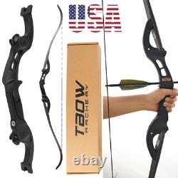 62 F Interface Takedown Archery Recurve Bow 25-60lbs Limbs Aluminum Bow Hunting