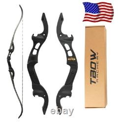 62 F Interface Takedown Archery RecurveBow 25-60lb Limb Bamboo Aluminum Hunting