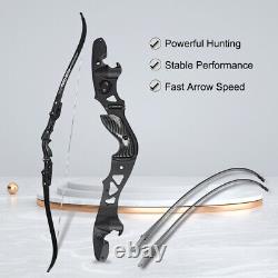 62 ILF Archery Recurve Bow 19 Riser Takedown 25-60lbs Archery Hunting