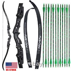 62 ILF Recurve Bow 20-60lbs Archery 19 Riser Takedown Bow limbs Target Hunting