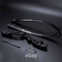 62 ILF Recurve Bow 25-60lbs Takedown 19'' Aluminum Riser Archery Hunting Shoot