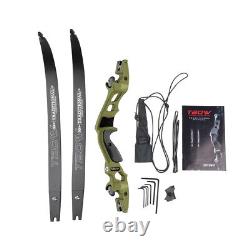 62 ILF Recurve Bow 30-60lbs Takedown 19 Riser American Hunting Archery 210FPS