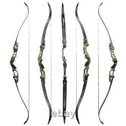 62 ILF Recurve Bow 30-60lbs Takedown 19 Riser American Hunting Archery 210FPS