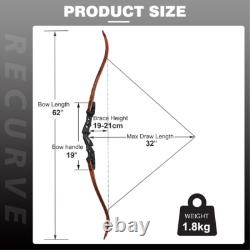 62 ILF Recurve Bow Takedown Bow 25-60lbs Archery Competition Hunting Shoot RH