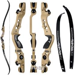 62 ILF Takedown Recurve Bow 25-60lbs Archery Hunting Carbon Arrows Shooting RH
