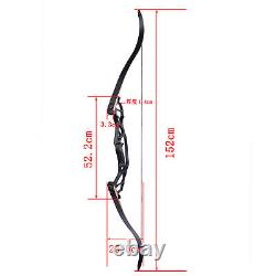 62 Recurve Bow 30-60lbs Takedown Aluminum Riser Archery American Hunting Shoot