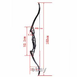 62 Recurve Bow Archery Takedown Aluminum Riser 30-60lbs American Hunting Shoot