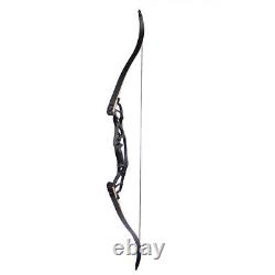 62 Recurve Bow Archery Takedown Aluminum Riser 30-60lbs American Hunting Shoot