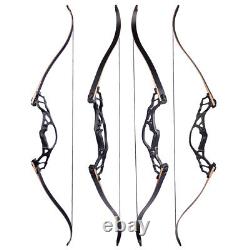 62 Takedown Recurve Bow 30-60lbs Aluminum Riser Archery Shoot American Hunting