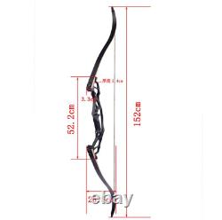 62 Takedown Recurve Bow 30-60lbs Archery Aluminum Riser Bow Hunting Target