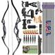 62 Takedown Recurve Bow 40lbs Set Archery American Bow Hunting Fishing Aluminum