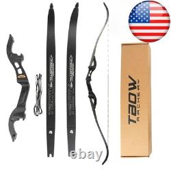 62 Takedown Recurve Bow American Hunting 25-60lbs Limbs F Interface Archery Bow