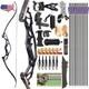 62 Takedown Recurve Bow Arrow Set 60lbs Archery Aluminum Bow Hunting Target Us