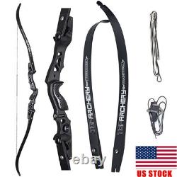 62 Takedown Recurve Bow ILF Right Hand Archery Hunting Target Competition Set