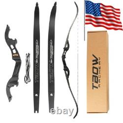 62 Takedown RecurveBow American Hunting Target 25-60lb Limb Archery F Interface
