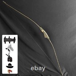 62 Traditional Recurve Bow Set Hunting Archery Set for Adult 55lbs