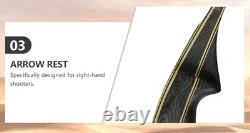 62 Traditional Recurve Bow Set Hunting Archery Set for Adult 55lbs
