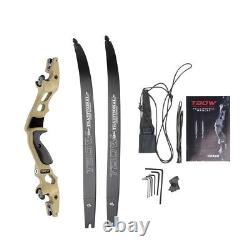 63 ILF Recurve Bow 30-60lbs Takedown 19 Riser American Hunting Archery 210FPS