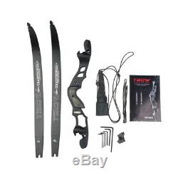 63 Recurve Bow ILF Limbs Takedown 30-55lbs Archery Practice Outdoor Hunting