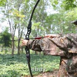 64'' Archery Recurve Bow ILF 30-60lbs Takedown 21'' Bow Riser RH Shooting Target