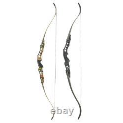 64'' Archery Recurve Bow ILF 30-60lbs Takedown 21'' Bow Riser RH Shooting Target