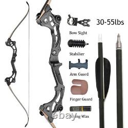 64 Archery Takedown Recurve Bow 30-55lbs Right Hand Bow Hunting Competition