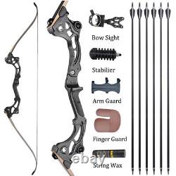 64 Archery Takedown Recurve Bow 30-55lbs Right Hand Bow Hunting Competition