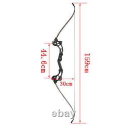 64 Archery Takedown Recurve Bow 30-55lbs Right Hand Bow Hunting Competition