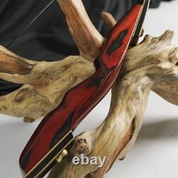 64 Takedown Longbow Traditional Recurve Bow Hunting Bow for Adult 25-45lbs