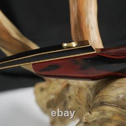 64 Takedown Longbow Traditional Recurve Bow Hunting Bow for Adult 25-45lbs