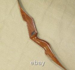 65lb Vintage Bear Archery 1963 Dogleg Kodiak Bubinga Exotic Hardwood Recurve Bow