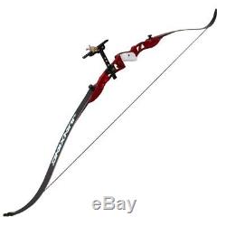 66'' 26# Archery Takedown Recurve Bow RH Alloy Riser Hunting Bowstring Sight Set